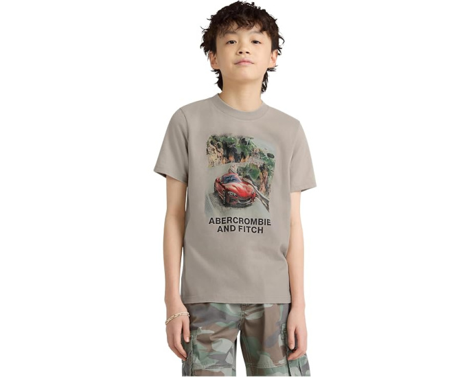 Футболка Joyride Tee для детей от abercrombie kids с принтом