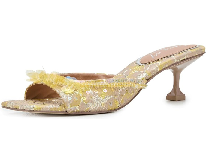 Сандалии Circus NY by Sam Edelman Juliana с пайетками и низким расклешенным каблуком