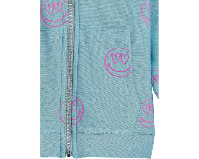 All-over Smiley Face Icons Zip Up Hoodie (Little Kid/Big Kid)