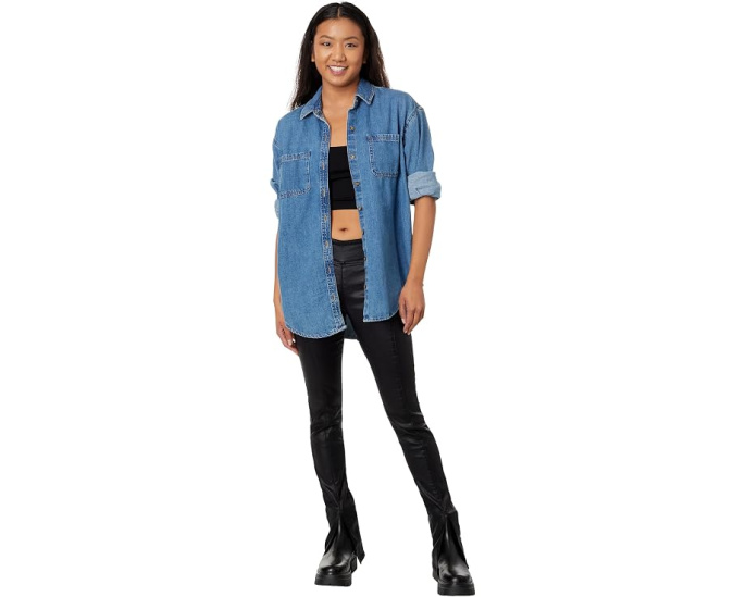 Джинсы Double Dutch Coated Pull-On от Free People