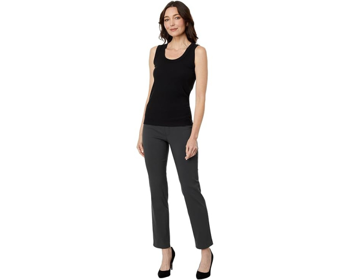 Топ NIC+ZOE Perfect Knit Rib Scoop Tank черный оникс