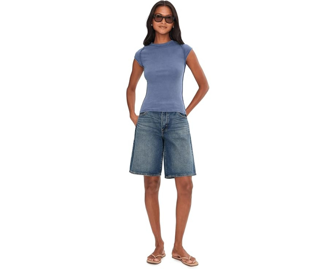Шорты Levi's Premium Baggy Dad Jort из денима с прямым кроем