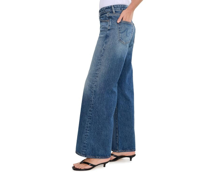 AG Jeans Saige джинсы со средней посадкой и широкими штанинами Nostalgia