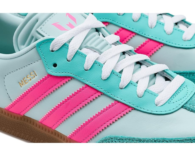 Бутсы adidas Samba Messi с кожаным верхом и круглым носком