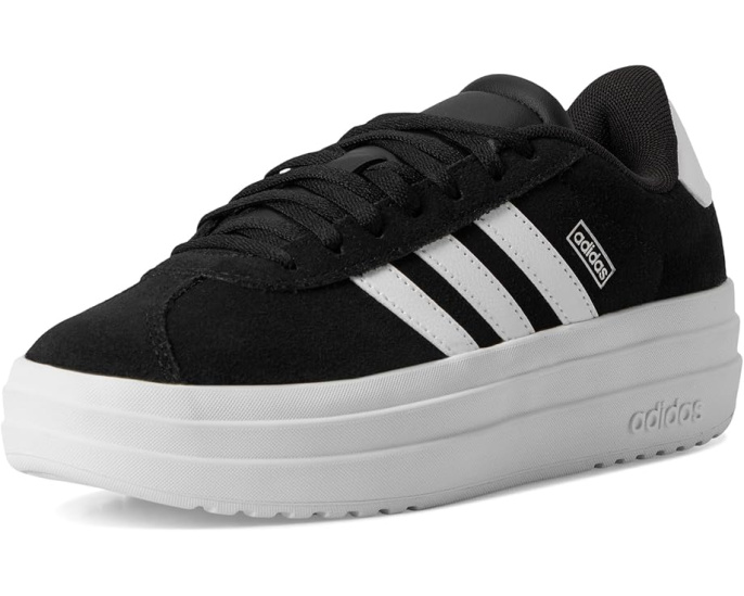 Кроссовки Adidas VL Court Bold для детей с кожаным верхом