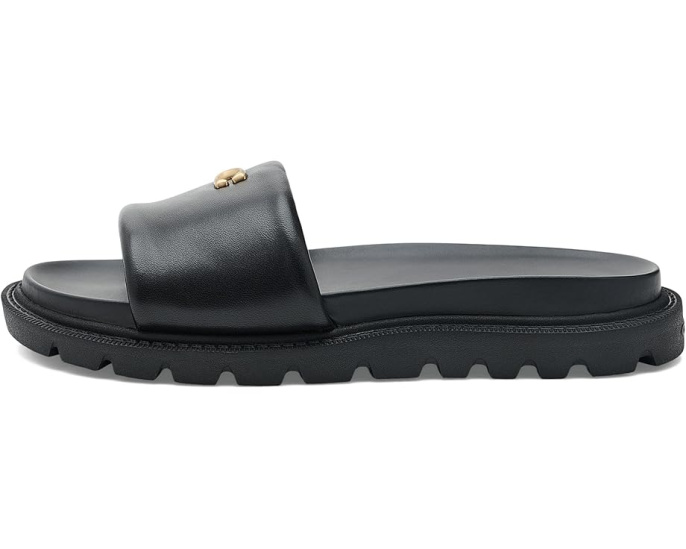 Сандалии Brynn Leather Slide из кожи бренда COACH