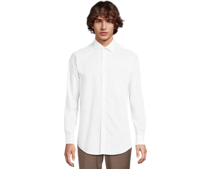 Calvin Klein рубашка Regular Fit Non Iron Herringbone French Cuff