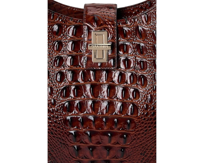 Сумка Brahmin Fallon Slim Shoulderbag через плечо с поворотным замком и карманами