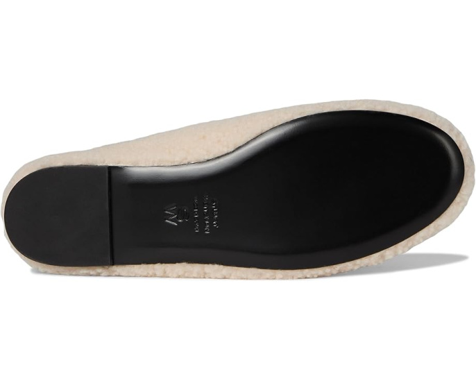 Балетки Stuart Weitzman Prima Bow Shearling Slingback с мехом и бантом