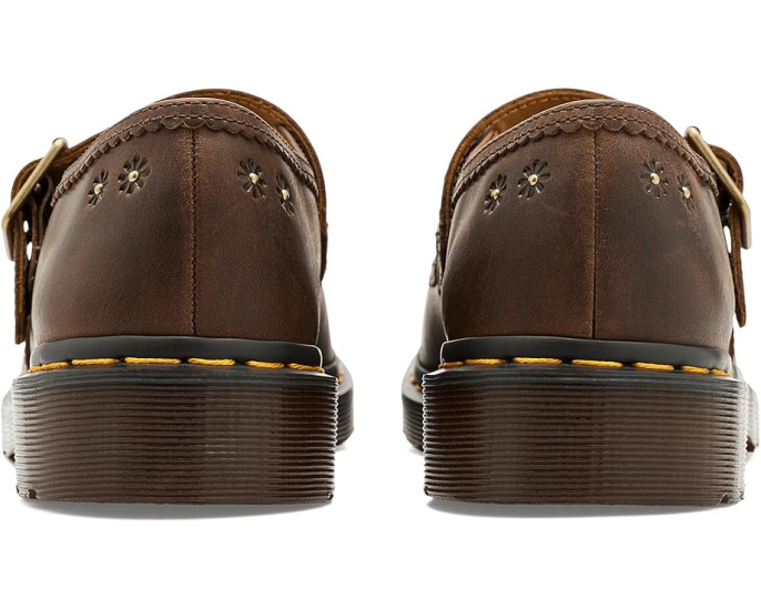 Туфли Dr. Martens Mary Jane Flower с рельефным цветочным узором
