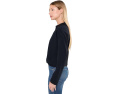 Топ Lilla P Faux Wrap Collared с имитацией запаха и длинными рукавами