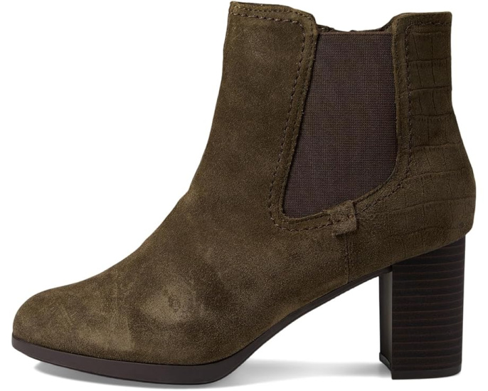Ботинки Clarks Bayla Rose на устойчивом каблуке с миндалевидным носком