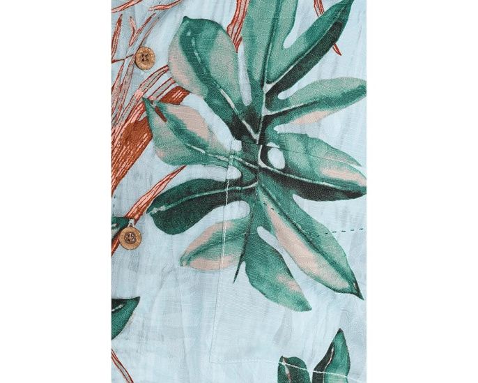 Рубашка Tommy Bahama Tidal Fronds из 100% шелка с жаккардовым узором