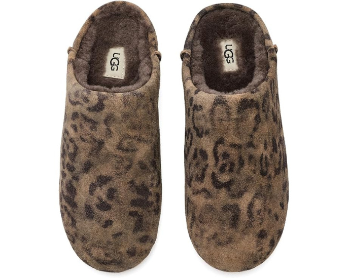 Тапочки UGG Elea Slip-On с леопардовым принтом