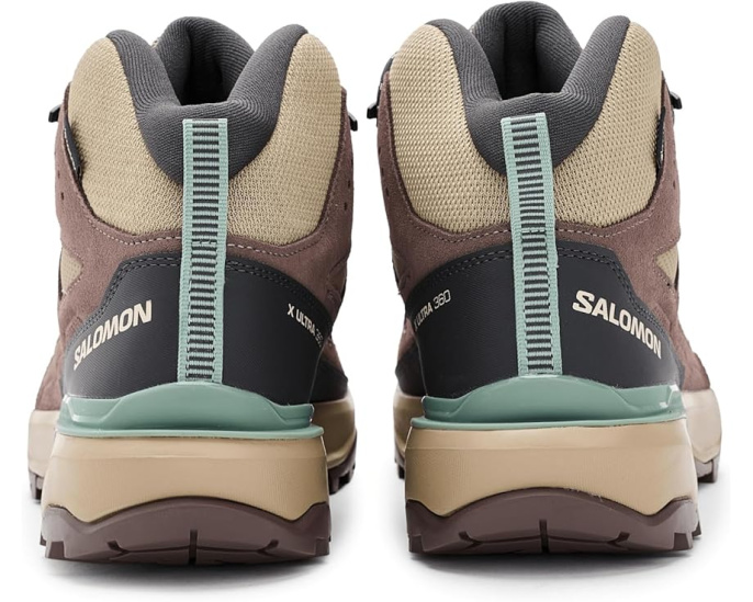 Трекинговые кроссовки Salomon X Ultra 360 Leather Mid с мембраной Gore-tex