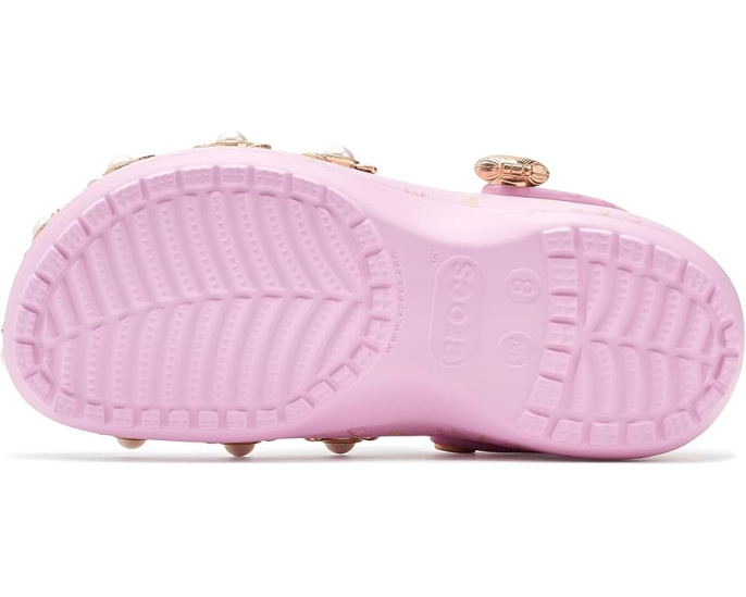 Классические платформенные клоги LoveShackFancy от Crocs с цветочным принтом