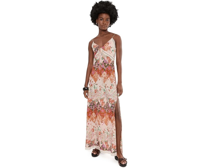 Платье миди Daisy Fields Maxi от Free People из принтованной сетки