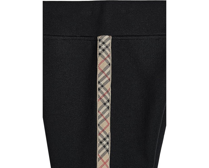 Брюки Burberry Kids Devan с лампасами из флиса для детей