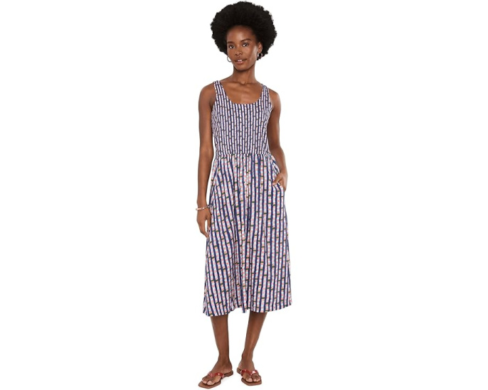 Платье NIC+ZOE NZT Reef Stripe Dani с ярким принтом