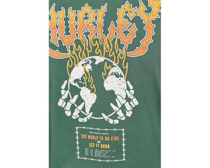 Футболка Hurley Fire с коротким рукавом из плотного хлопка