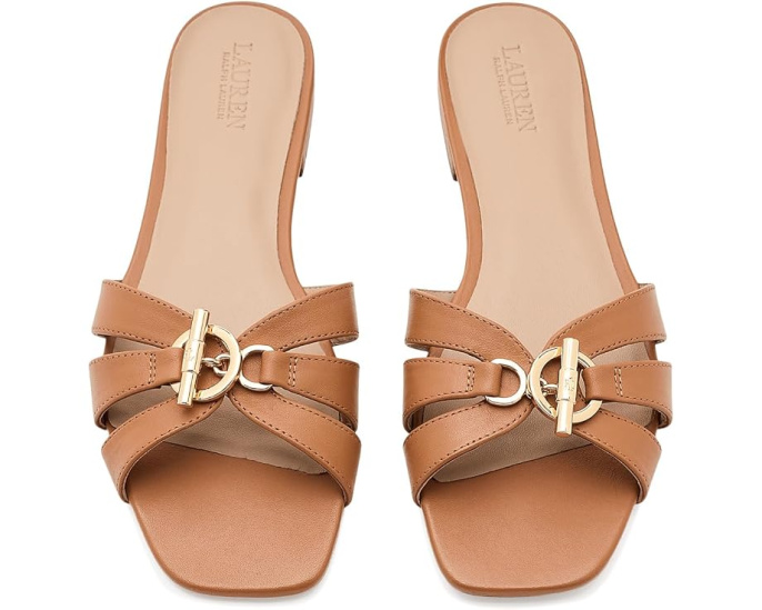 Босоножки Lauren Ralph Lauren Blaike из кожи наппа с многоремешковым верхом
