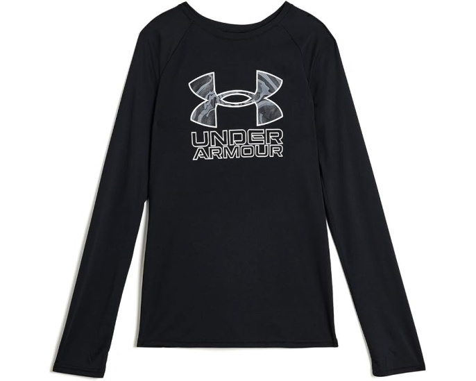 Футболка Under Armour Tech Hybrid Print с длинным рукавом для детей