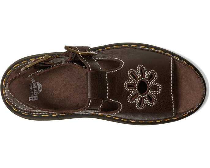 Босоножки Dunnet Flower Dr. Martens с цветочным вырезом