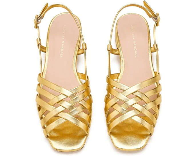 Loeffler Randall Shelly Wrap сандалии с плетением и ракушкой