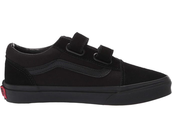Детские кроссовки Vans Old Skool V на липучках с платформой и усиленным носком