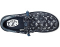 Кроссовки Hey Dude Wally Funk Skull Print с принтом черепа и эластичными шнурками