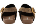 Сабо Toni Suede Clogs от Amie Rafa на танкетке серо-коричневые