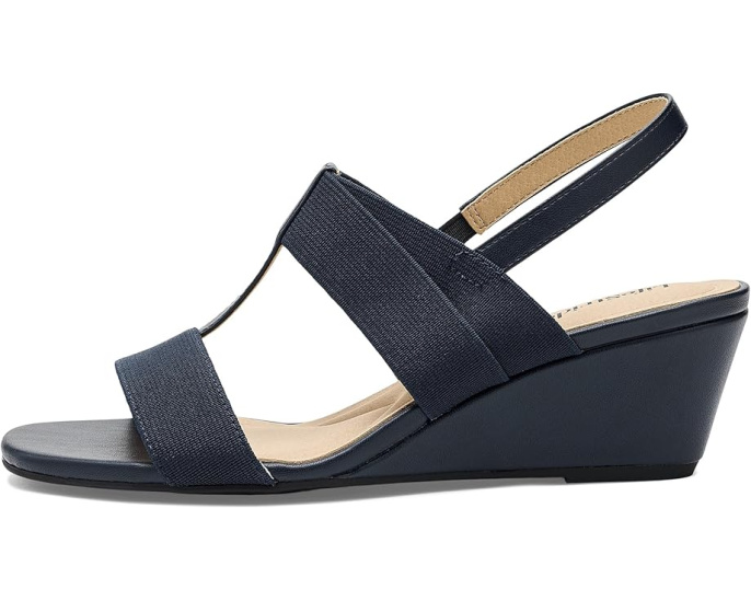 LifeStride сандалии Sweet Slingback с открытым носком и устойчивым каблуком