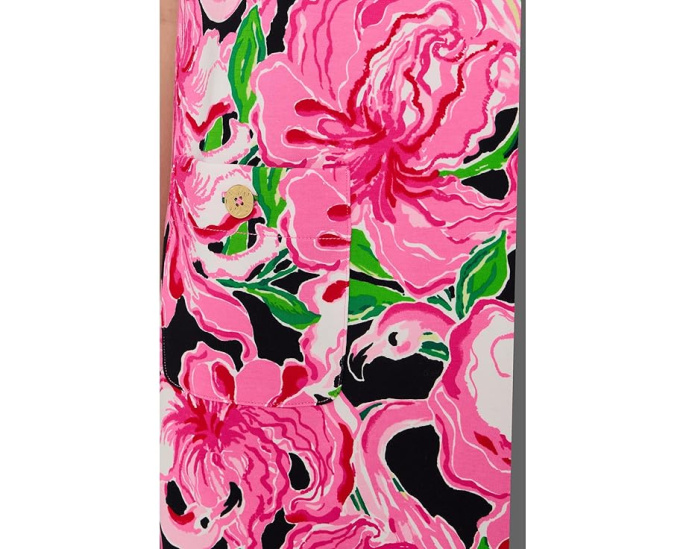 Платье Mattison с цветочным принтом и короткими рукавами Lilly Pulitzer