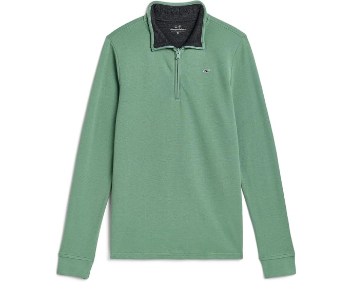 Vineyard Vines детский полузамок Saltwater 1/4 Zip с вышивкой