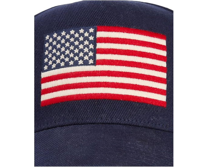 Кепка Vineyard Vines американский флаг Highpro 5-панельная на задней застежке