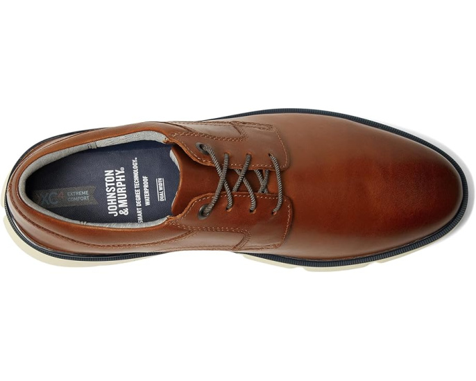 Johnston & Murphy Waterproof XC4 Tanner Plain Toe с системой Axis Chassis и стелькой с памятью формы
