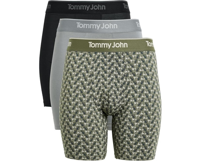 Tommy John Трусы-боксеры Second Skin Modal 6 дюймов 3 шт с поддерживающим мешочком