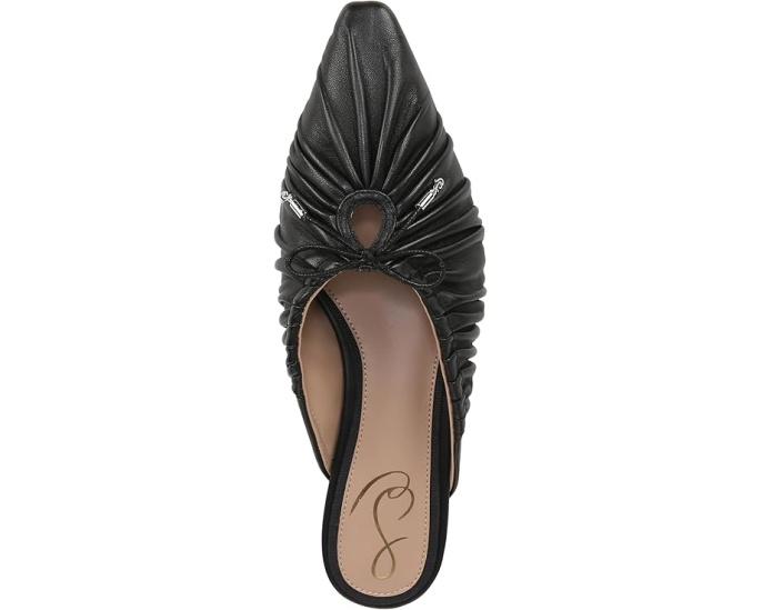 Sam Edelman туфли Julia с острым носком на низком каблуке черные