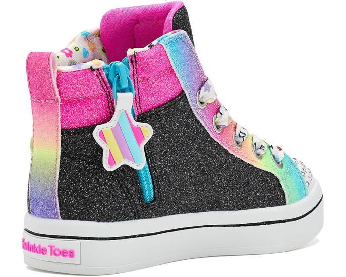 Skechers Twi-lites 2.0 светящиеся кроссовки с блестками Black Multi