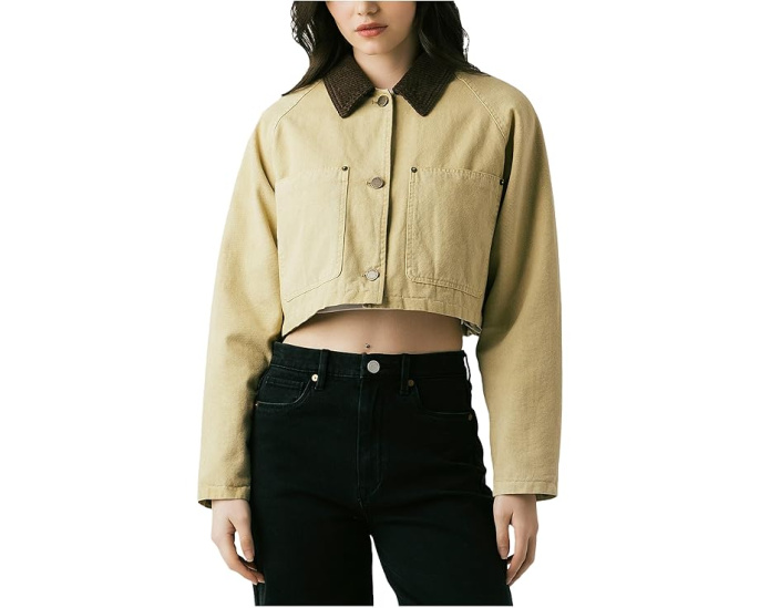 Укороченная куртка Blank NYC Breaking Camp из твила