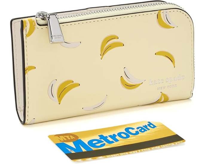Kate Spade New York кошелек с банановым принтом Devin Banana Small Bifold