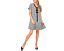 Платье CeCe с плиссировкой бантом и отделкой из твида