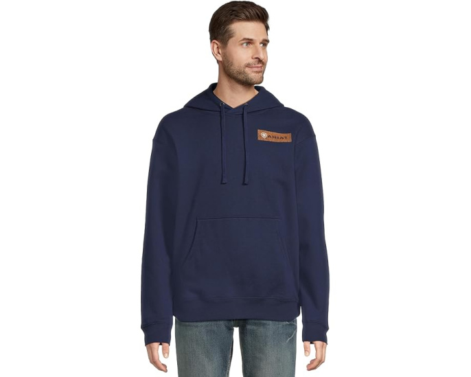 Худи Ariat Woodshop Stack с капюшоном на завязках и графическим принтом