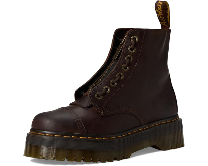 Ботинки Dr. Martens Sinclair Leather Platform на платформе с молнией спереди