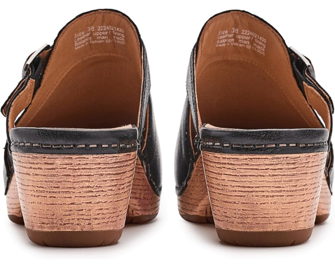 Клоги Dansko Leandra с кожаным верхом и энергопоглощающей подошвой