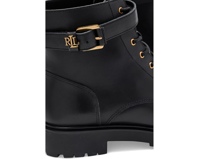 Allyson Calfskin Logo-Keeper Booties