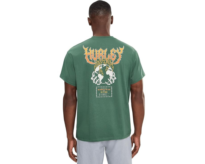 Футболка Hurley Fire с коротким рукавом из плотного хлопка