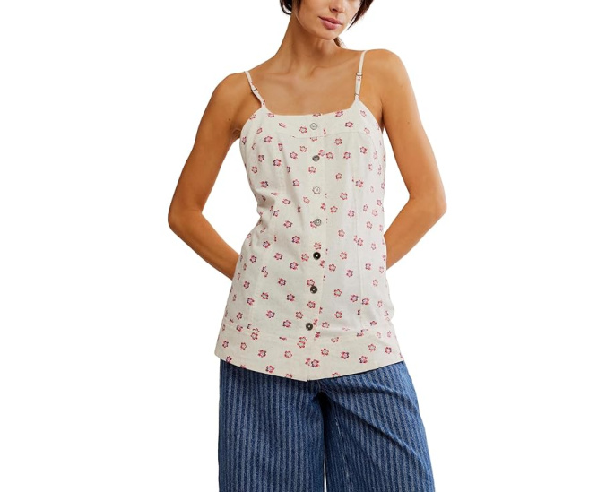 Туника Free People Maddie Printed Tunic с цветочным принтом