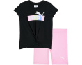 Футболка и велошорты Puma для девочек