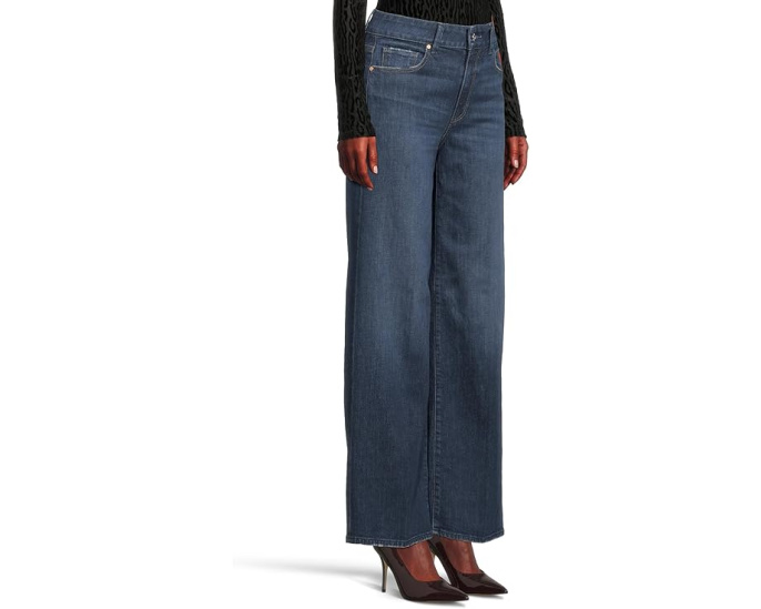Джинсы Paige Sasha 32" With Reverse Seamed Beltloops In Queen с широким клешем